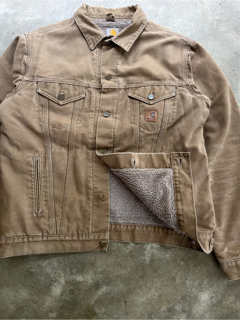 Carhartt Sherpa lined Jean jacket - Picture 2 of 10